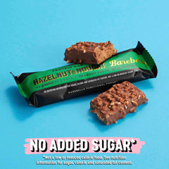 Barebells Hazelnut & Nougat bar in lunch bag for mid-day fuel.