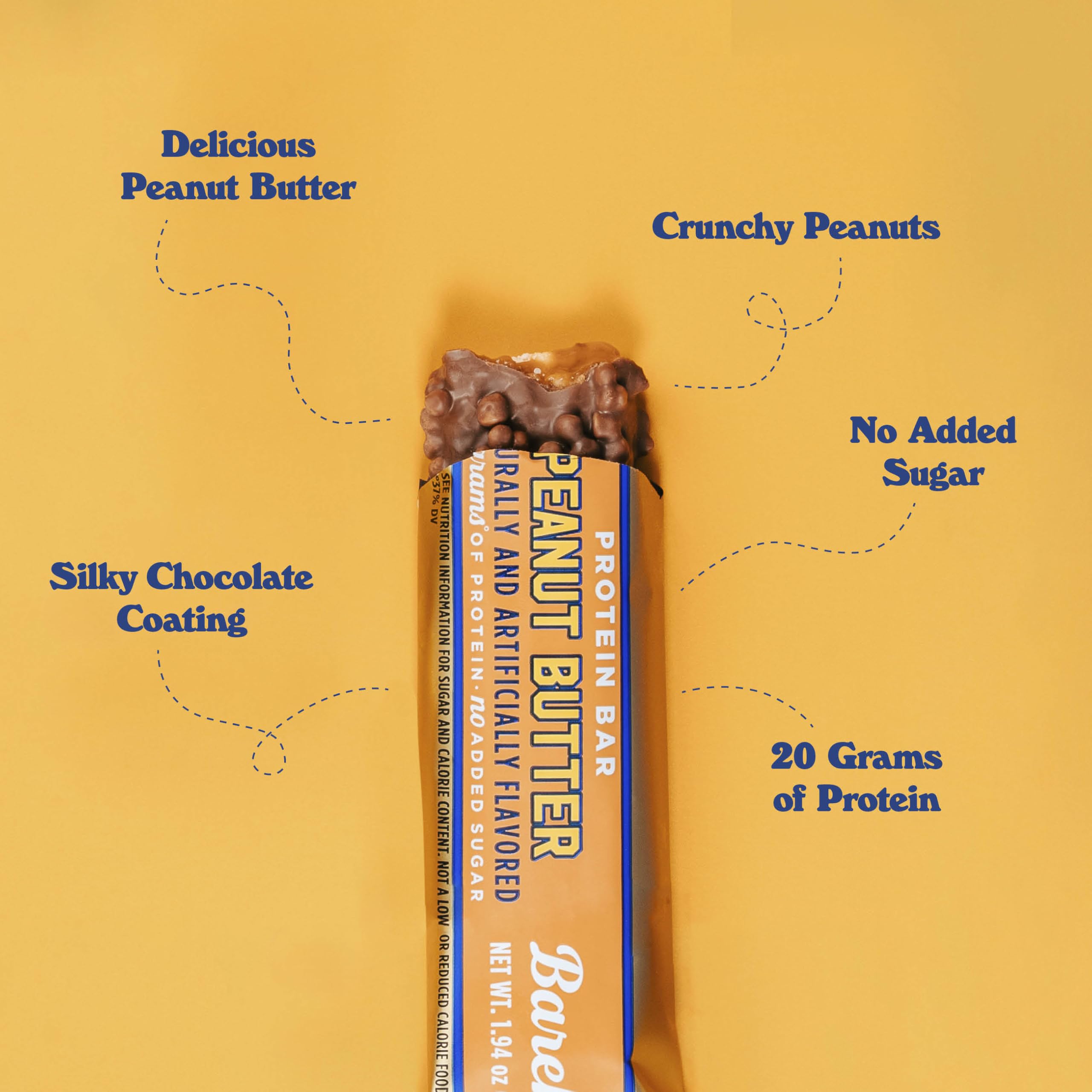 Barebells protein bar soft texture with crispies for a tasty bite