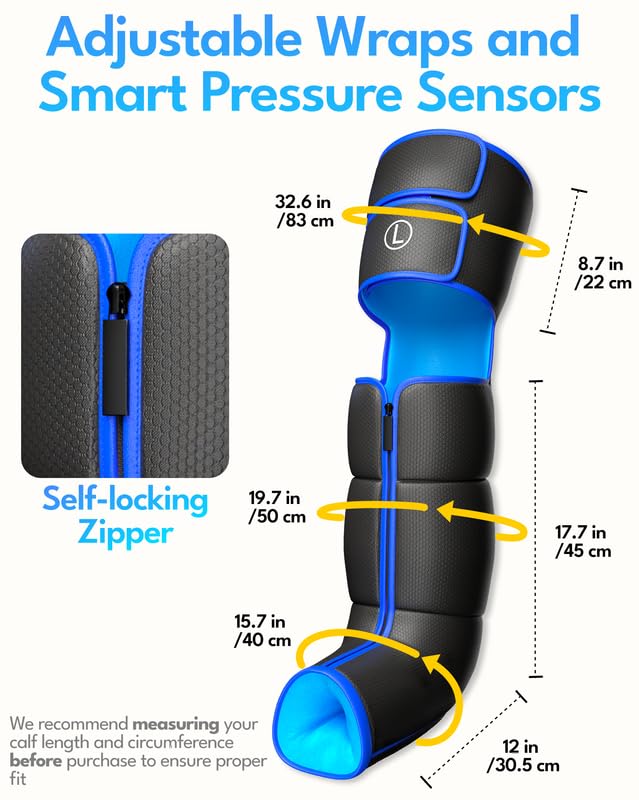 Baregamyan leg massager offers six air compression modes for customization.