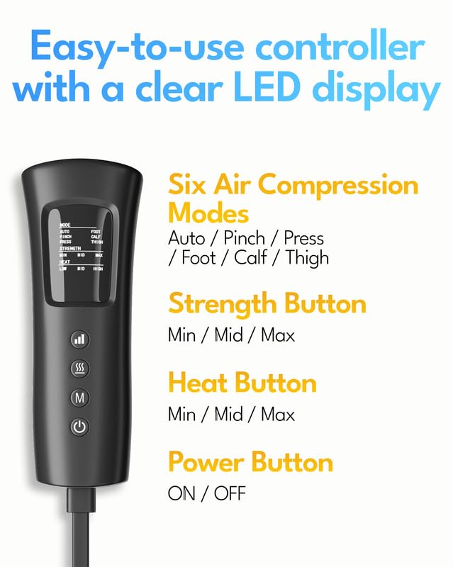 Baregamyan leg massager has a zip-up design for easy wear.