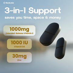 BareLabs Time Release tablets closeup shows smooth tablets designed for steady release.