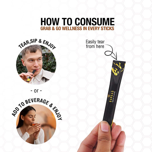 Bargad Shilajit Sticks individually wrapped for portable energy support