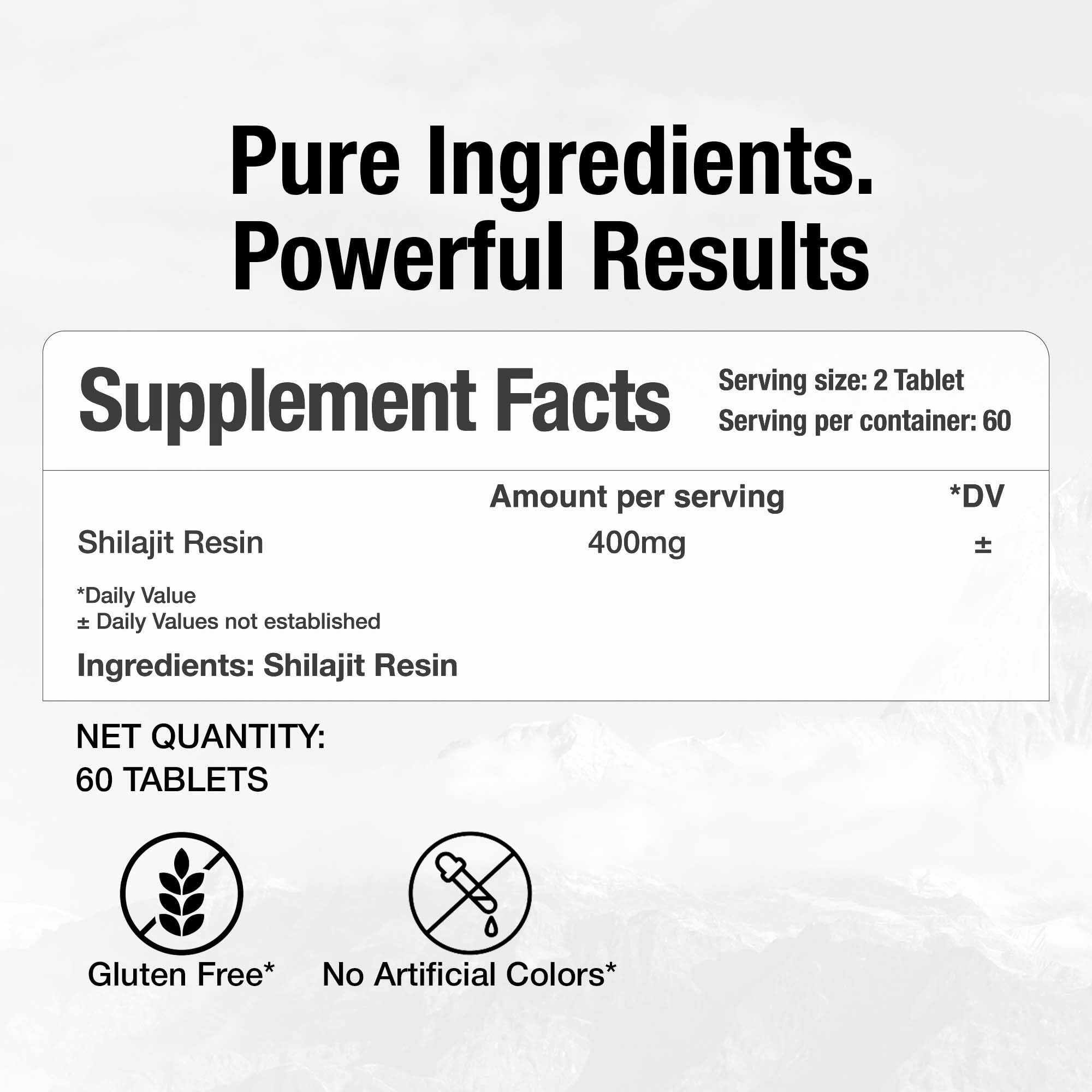 Bargad Shilajit Dry Drops packaging close-up emphasizing pure formula.