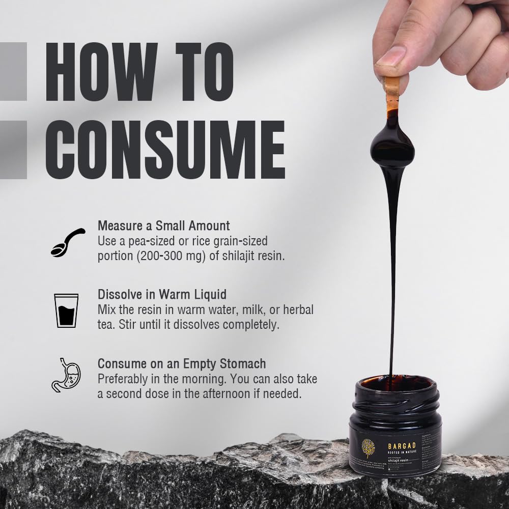Bargad Shilajit Resin Closeup reveals golden texture and fulvic-rich consistency