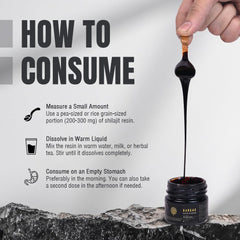 Bargad Shilajit Resin Closeup reveals golden texture and fulvic-rich consistency