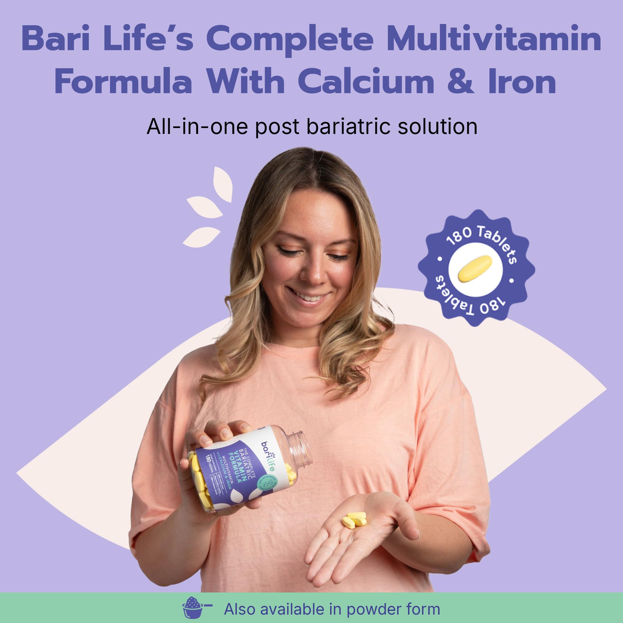 Nutrients balance chart for Bari Life multivitamin