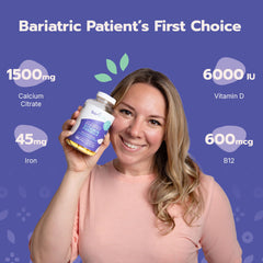 Infographic on Bari Life multivitamin features for bariatric patients