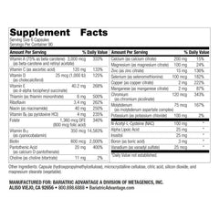 Icon illustrating Bariatric Advantage 22 essential vitamins and minerals.