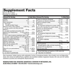Bariatric Advantage 60-count mixed-fruit bottle illustrating convenient daily multivitamin option