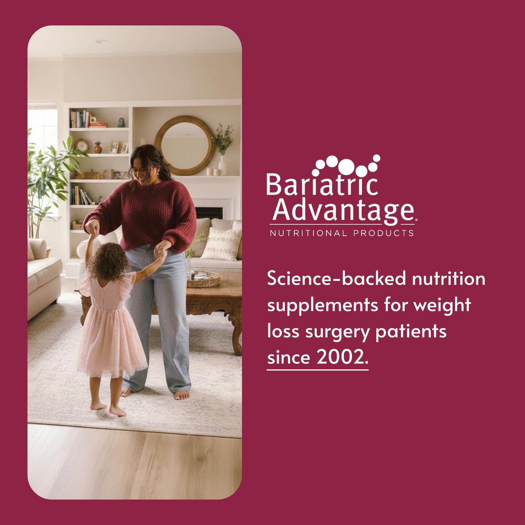 Bariatric Advantage 90-count bottle, premium calcium supplement for daily use