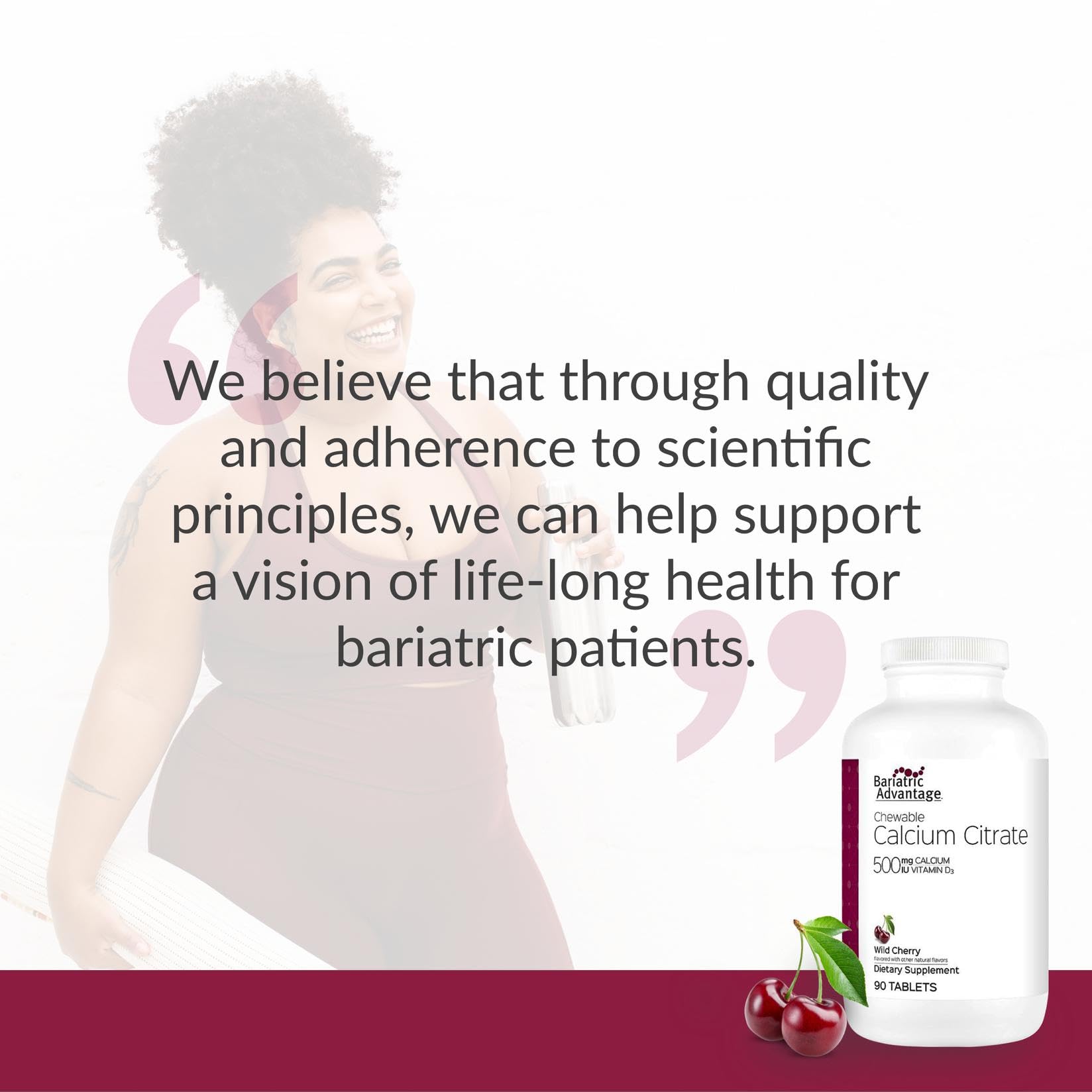 90-count Bariatric Advantage calcium citrate chews, convenient bone-support supplement.