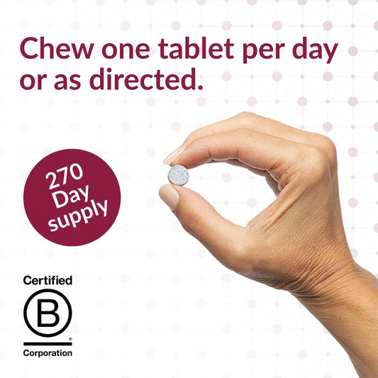 Bariatric Advantage iron 60mg tablets close-up showing chewable texture
