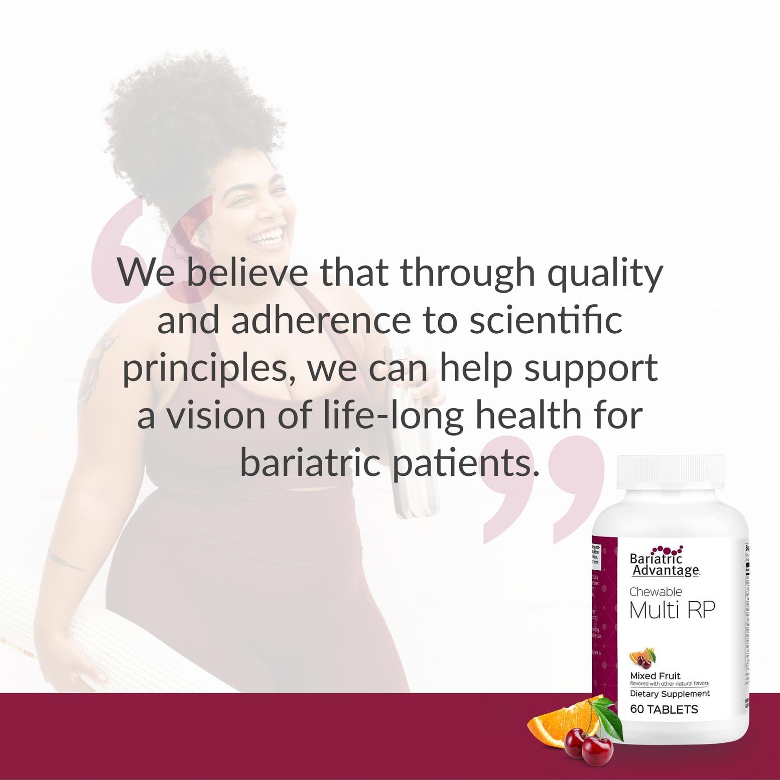 Everyday use image for Bariatric Advantage Chewable Multi RP chewables in routine.