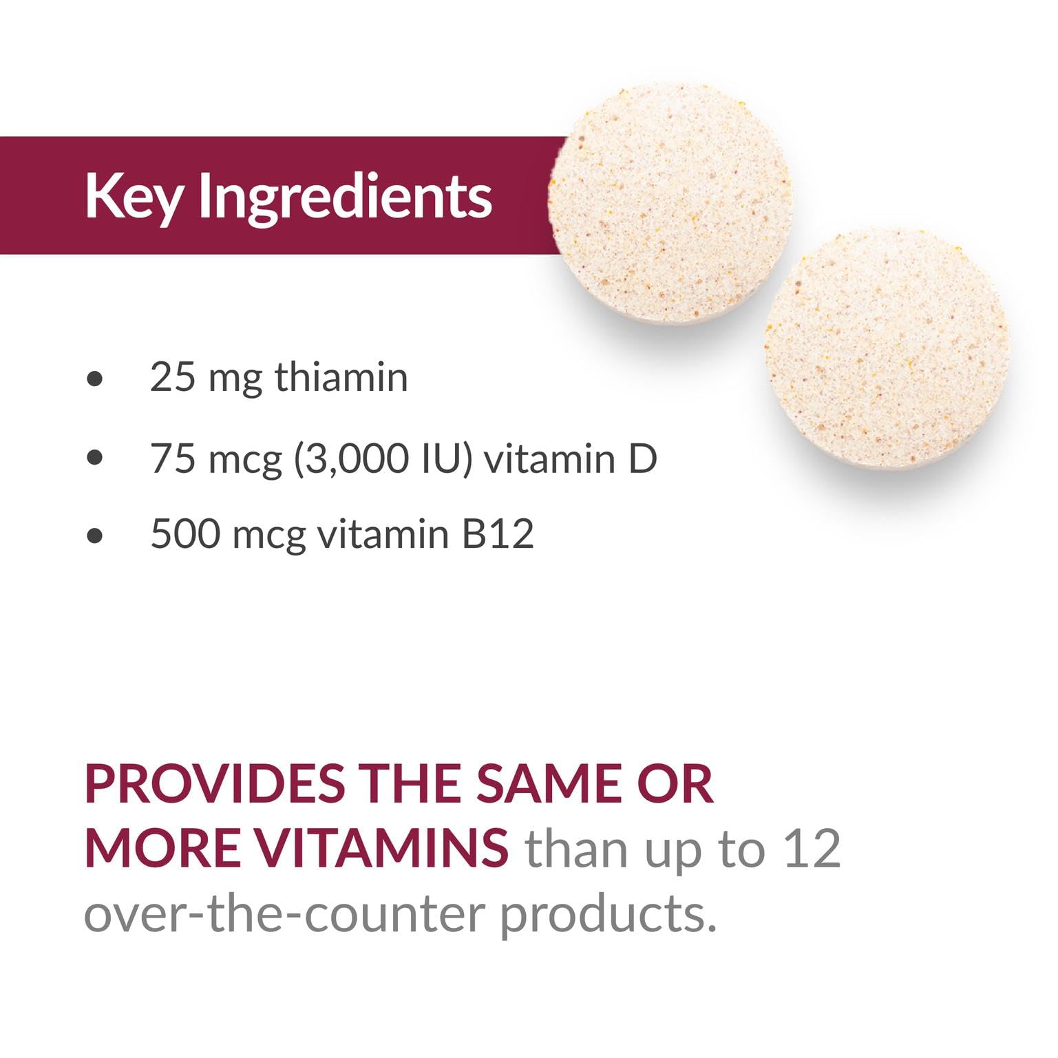 Packaging of Bariatric Advantage Ultra Solo citrus chewables highlighting concise ingredient list