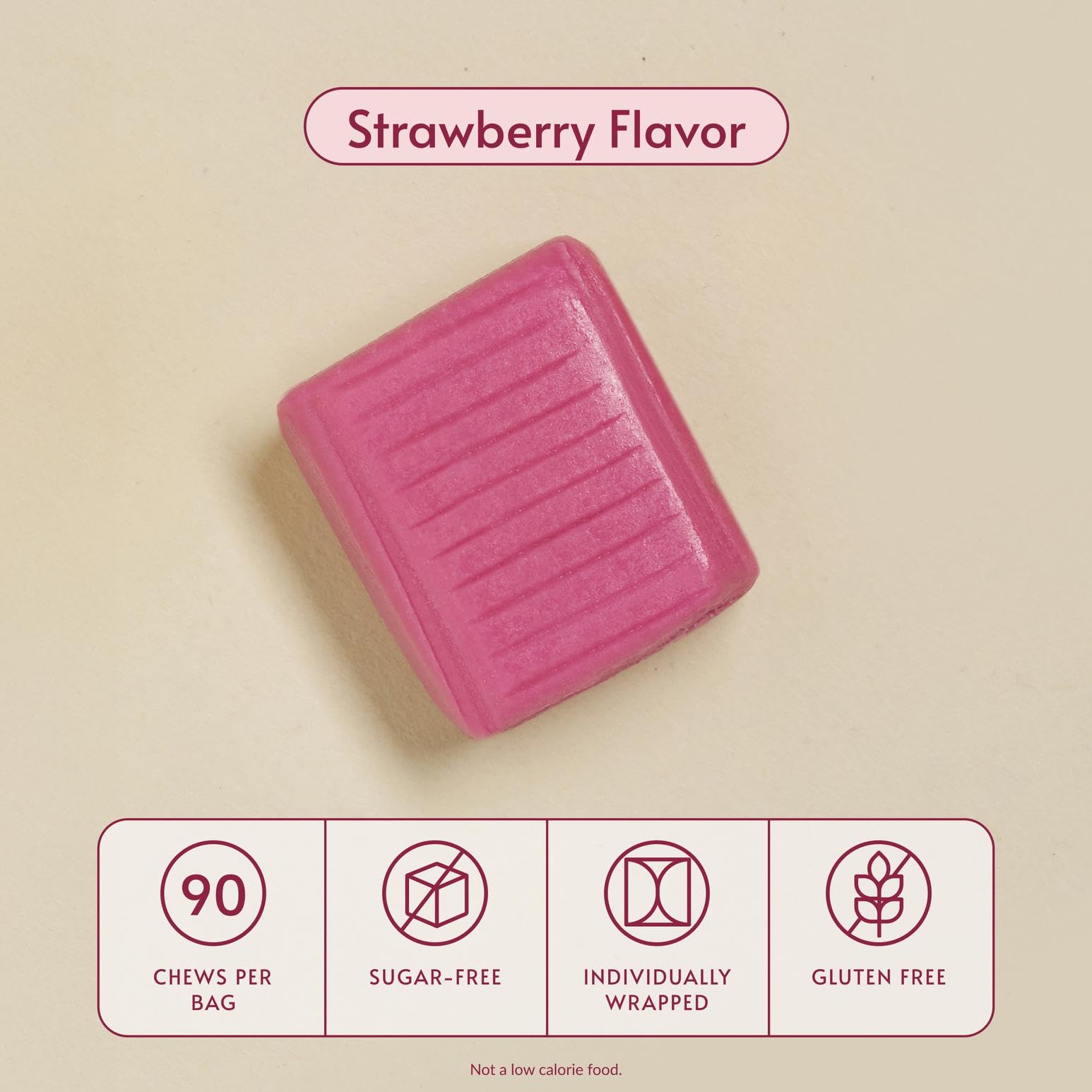 Bariatric Advantage strawberry-flavored bites offer a pleasant calcium source.