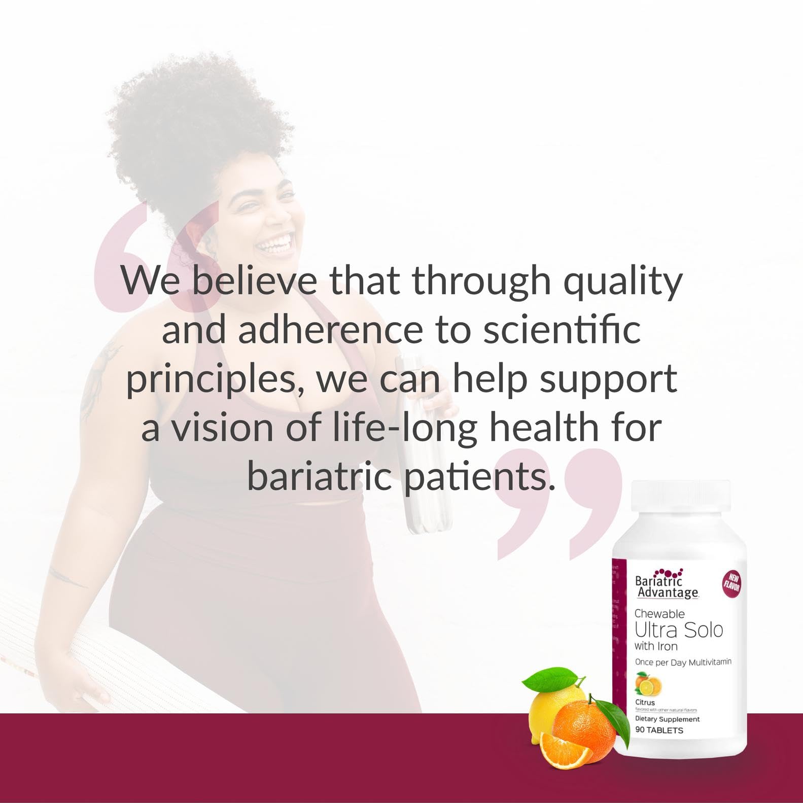 Bariatric Advantage citrus chewable beside reminder timer