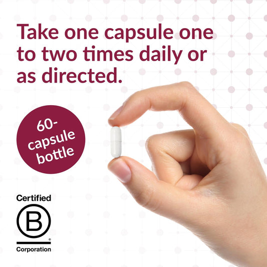 FloraVantage Balance capsules close-up shows highly viable probiotics for daily digestive comfort.