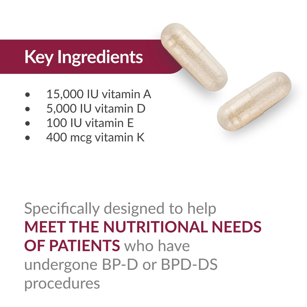 Bariatric Advantage High ADEK Multi nutrient chart referencing trace minerals