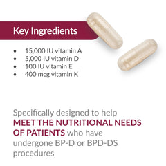 Bariatric Advantage High ADEK Multi nutrient chart referencing trace minerals