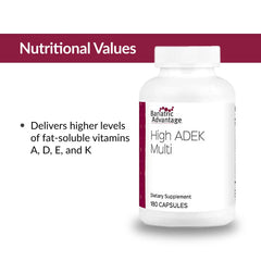 Bariatric Advantage High ADEK Multi vitamin tablet closeup.