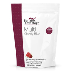 Bariatric Advantage Multi Chewy Bite jar front view for easy daily use