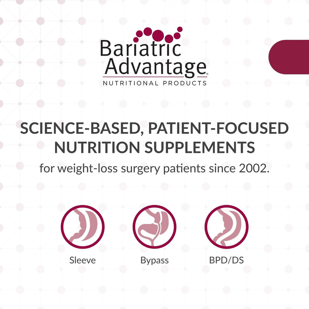 Bariatric Advantage Multi Formula label closeup with nutrient details