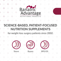 Bariatric Advantage Multi Formula label closeup with nutrient details