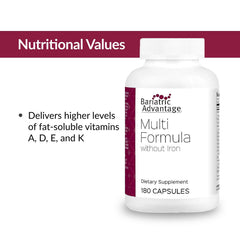 Bariatric Advantage Multi Formula vitamin D3 detail emphasizes absorption support