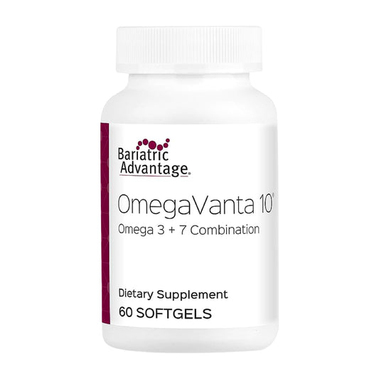 Bariatric Advantage OmegaVanta 10 bottle front for daily omega-3 support.