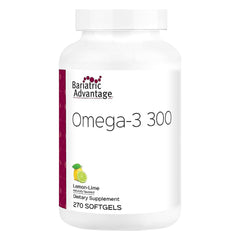 Bariatric Advantage Omega-3 300 bottle Lemon Lime for daily omega-3 support on the go.