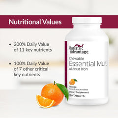 Orange-flavor Bariatric Advantage box beside a glass of water for daily use