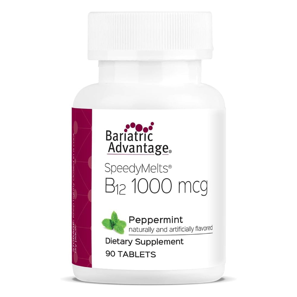 Bariatric Advantage SpeedyMelts B12 1000mcg Peppermint: fast-dissolving daily support.