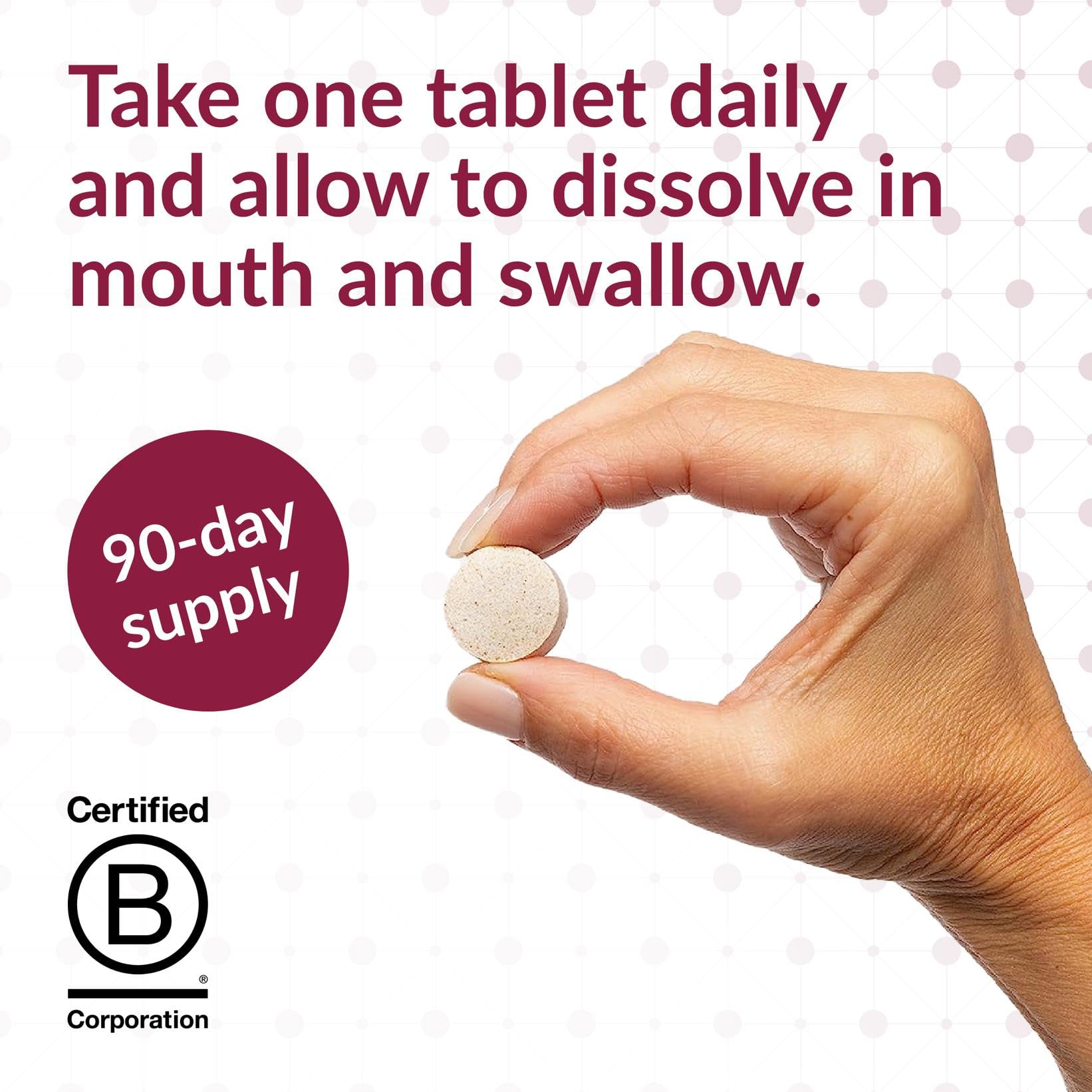 Bariatric Advantage SpeedyMelts B12 200mcg folic acid: balanced nutrition.