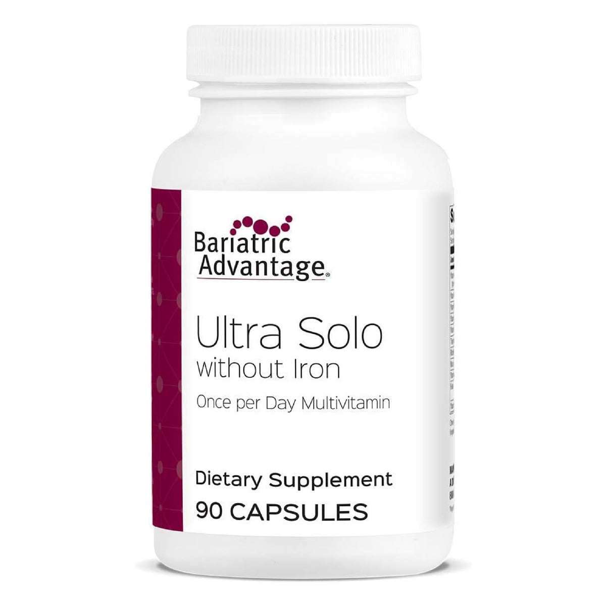 Bariatric Advantage Ultra Solo Without Iron bottle for daily bariatric nutrition