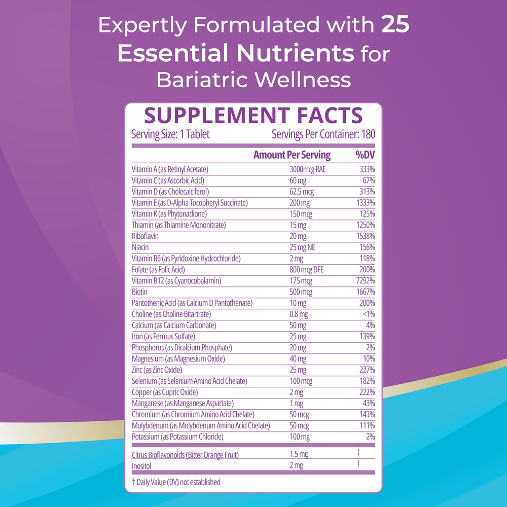 Dosage information for Bariatric Best Supplements High ADEK
