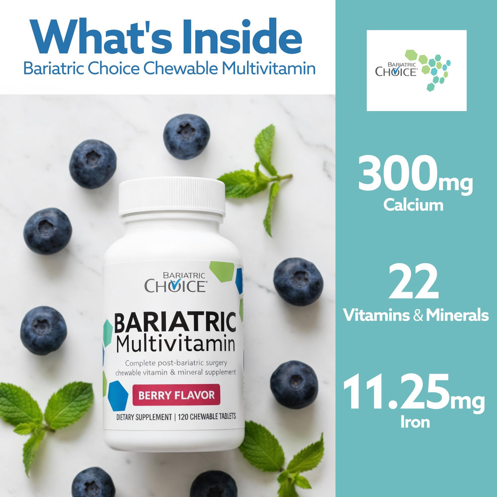 Bariatric Choice iron and calcium blend supports post-surgery mineral balance
