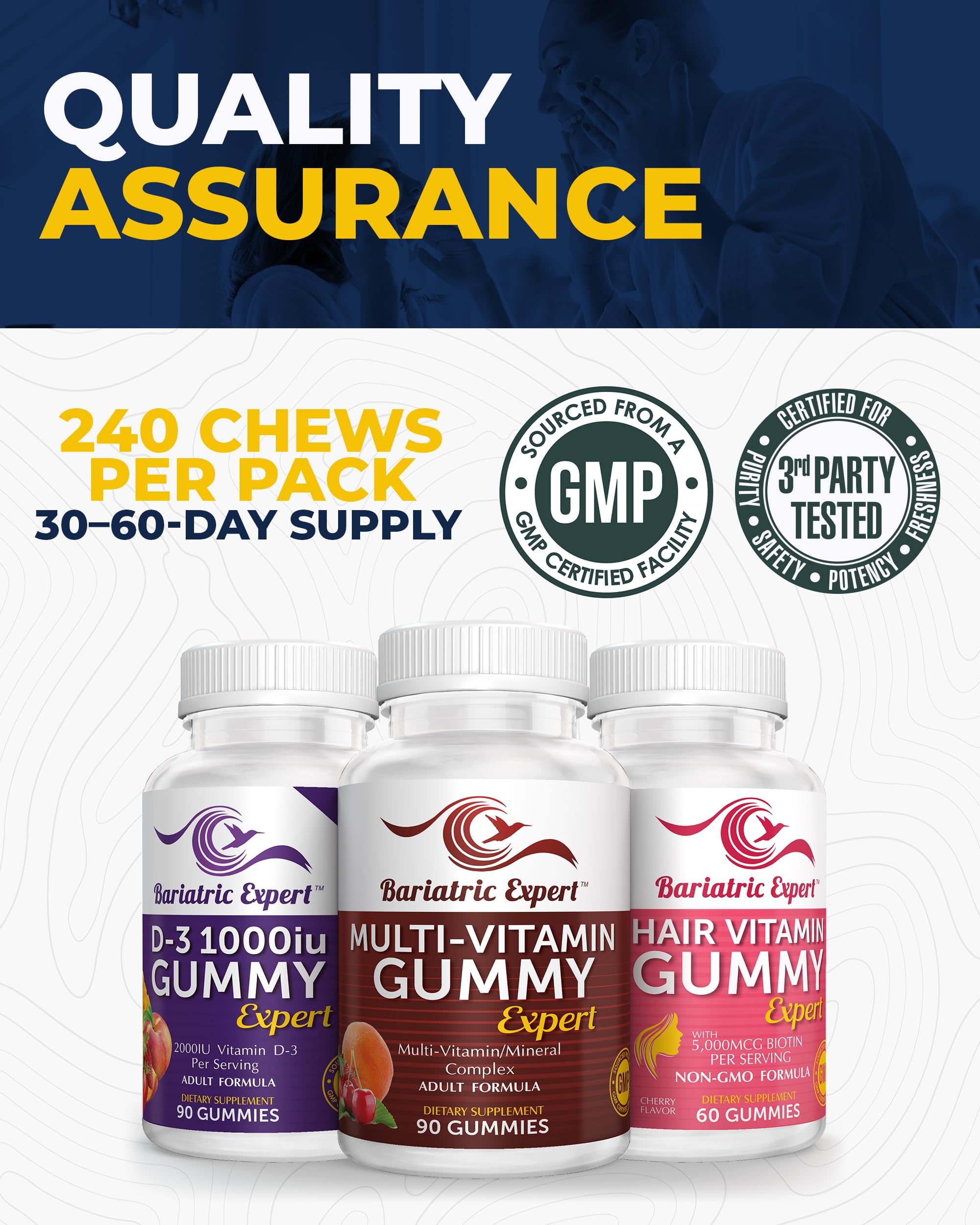 Affordable pricing badge shown beside Bariatric Food Expert product display.