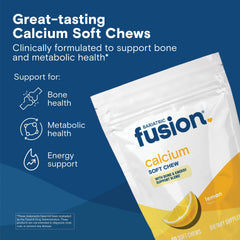 Close-up of Bariatric Fusion lemon chew with bright color and soft texture.