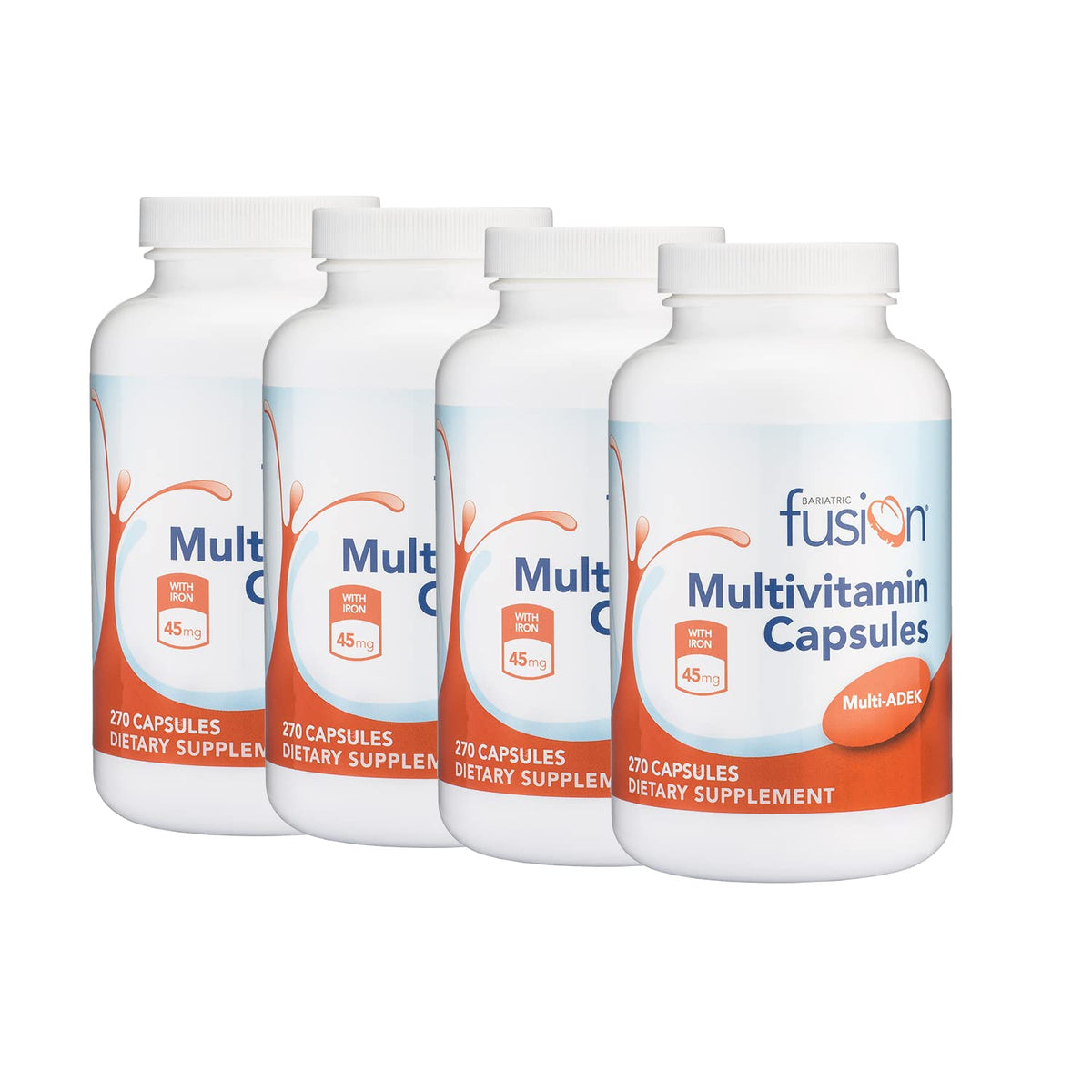 Bariatric Fusion High ADEK capsule bottle for daily use.