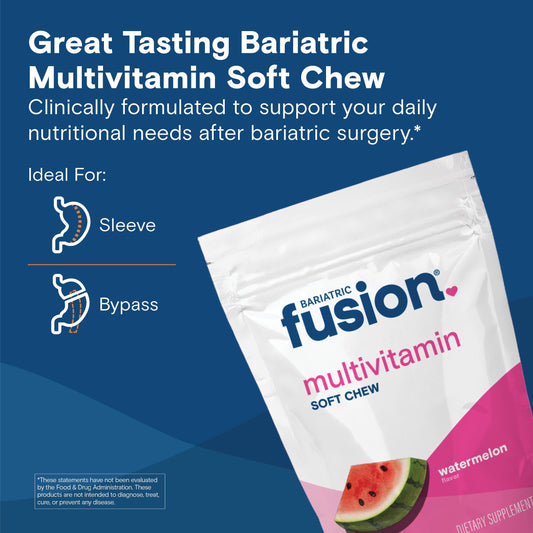 Bariatric Fusion Individually Wrapped Vitamins for travel and daily use.