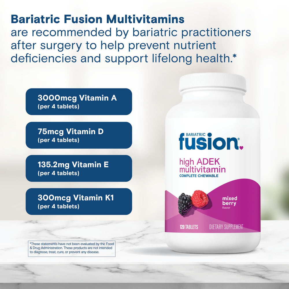 Bariatric Fusion iron and calcium included to support daily mineral intake