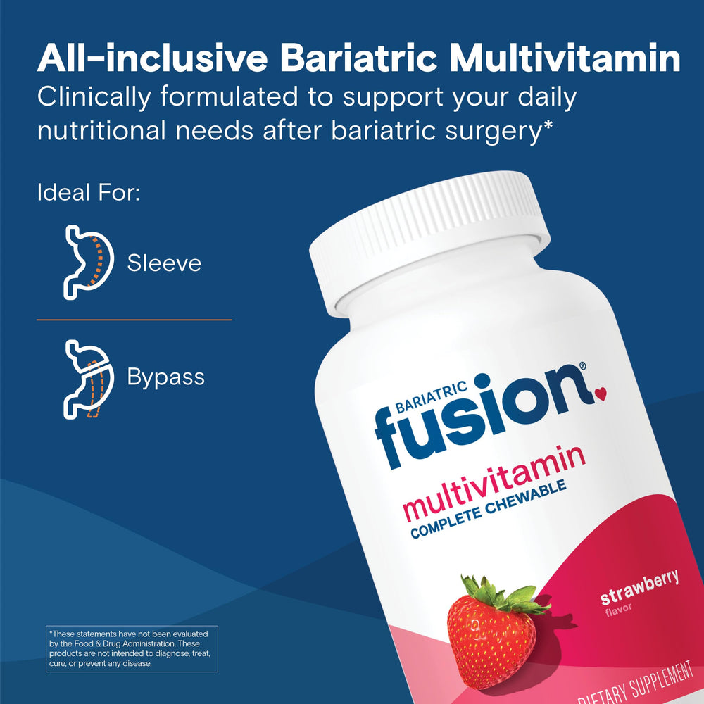 Bariatric Fusion iron chewable tablets ready for easy daily intake