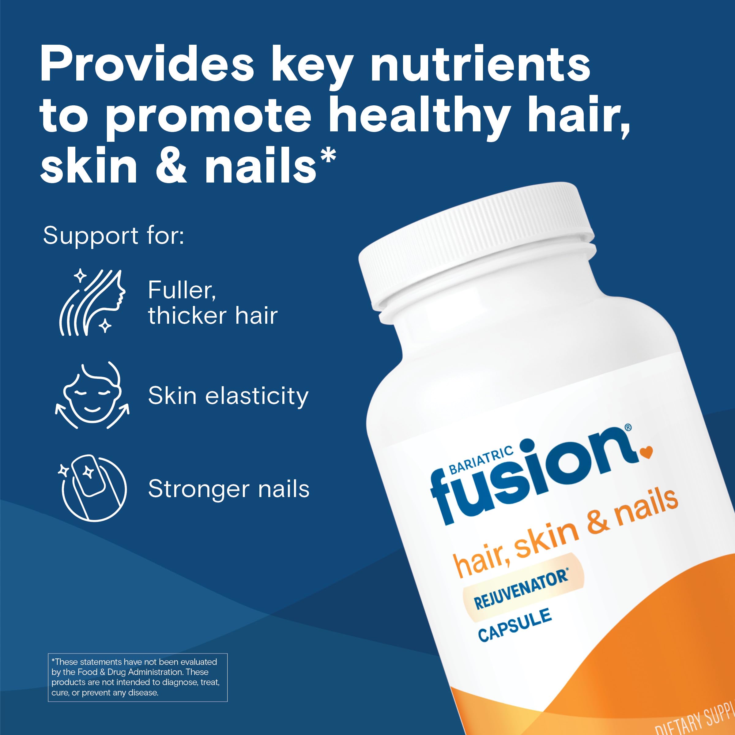 Close-up of Bariatric Fusion ONE capsules highlighting easy swallow vegan capsules.