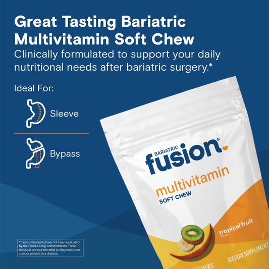 Close-up of Bariatric Fusion soft chew texture showing smooth consistency