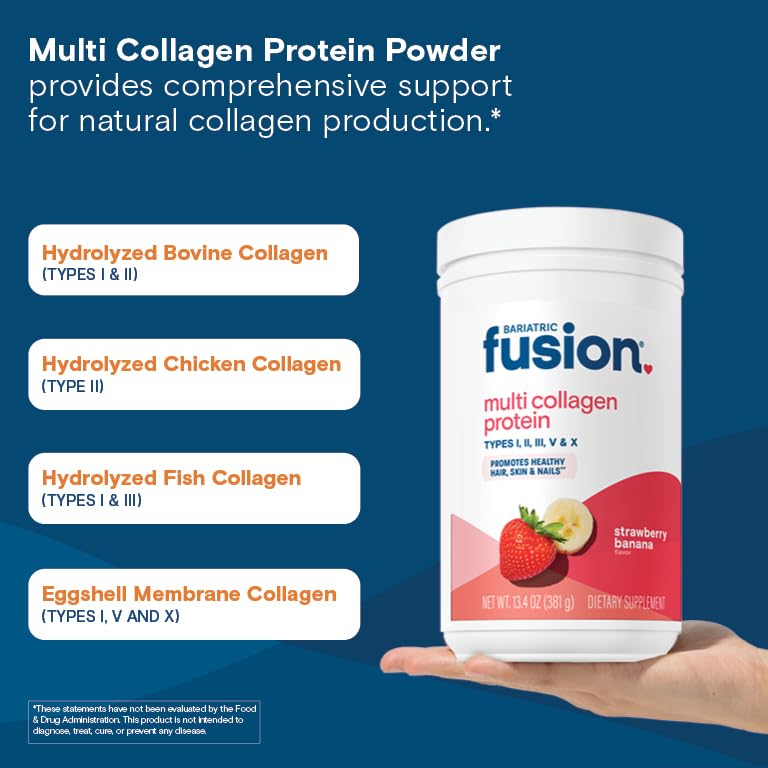 Bariatric Fusion Strawberry Banana flavor visible in shaker for convenient shakes.