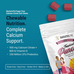 BariatricPal tropical punch chews close-up showing flavor and soft texture