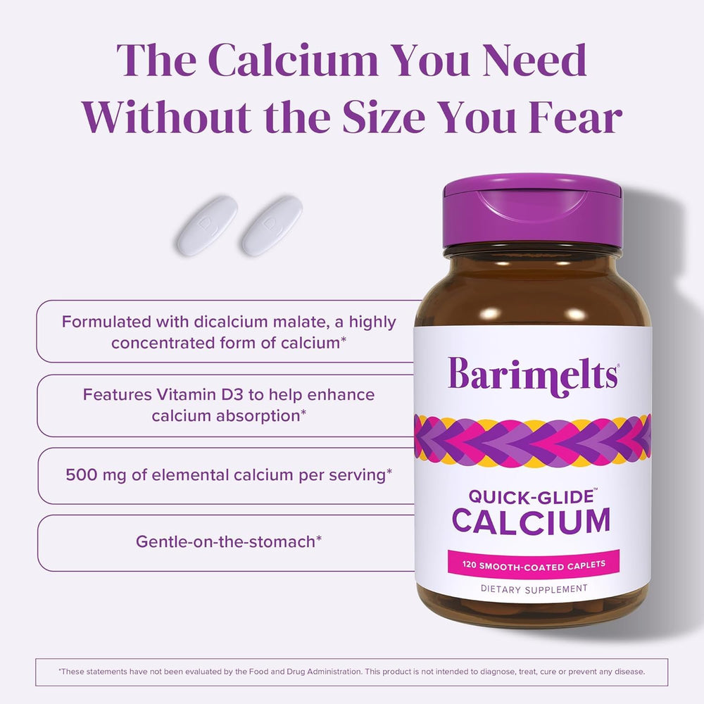 Barimelts bottle with caplets ready for daily bariatric bone support