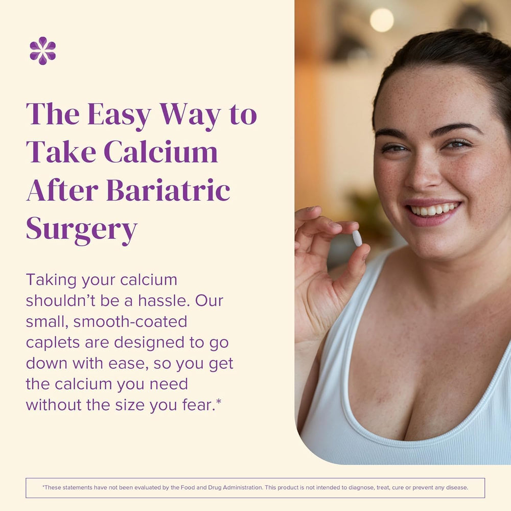 Barimelts caplets in hand showing convenient 500 mg calcium per serving