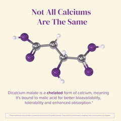 Barimelts calcium vitamin D formula label highlighting absorption and bone support
