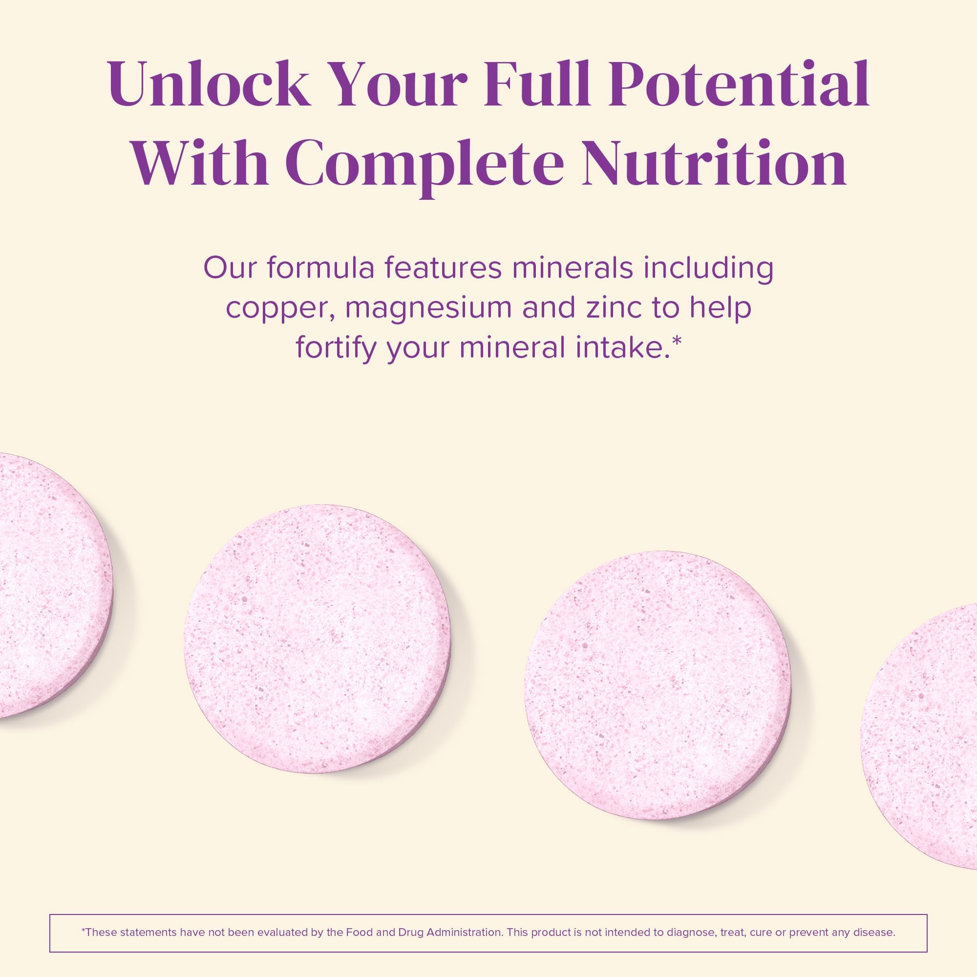 Two-tablet daily dosage concept with glass of water